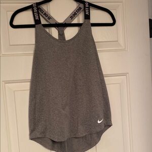 Nike Women's Gray Racerback Tank Top